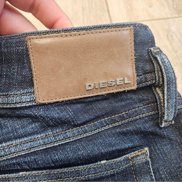 Diesel Matic Stretch Denim Jeans Dark Wash Straight Relaxed Women's 31 - Picture 10 of 12